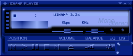 Deep Blue WinAMP Skin